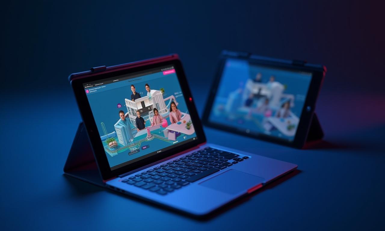 Interface demo of the virtual workshop platform showing collaborative design tools